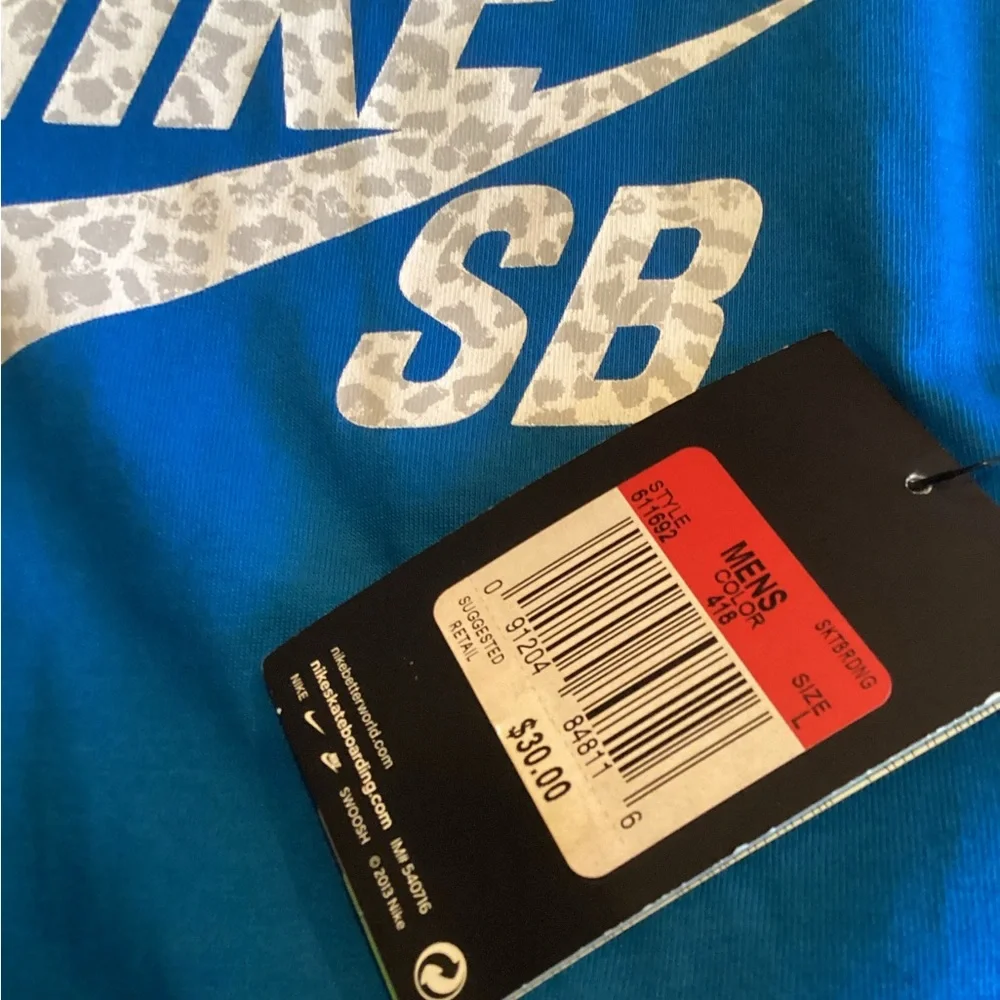 Nike SB Pro Icon Leopard Graphic Logo T-Shirt 611692-418 Men's Size Large